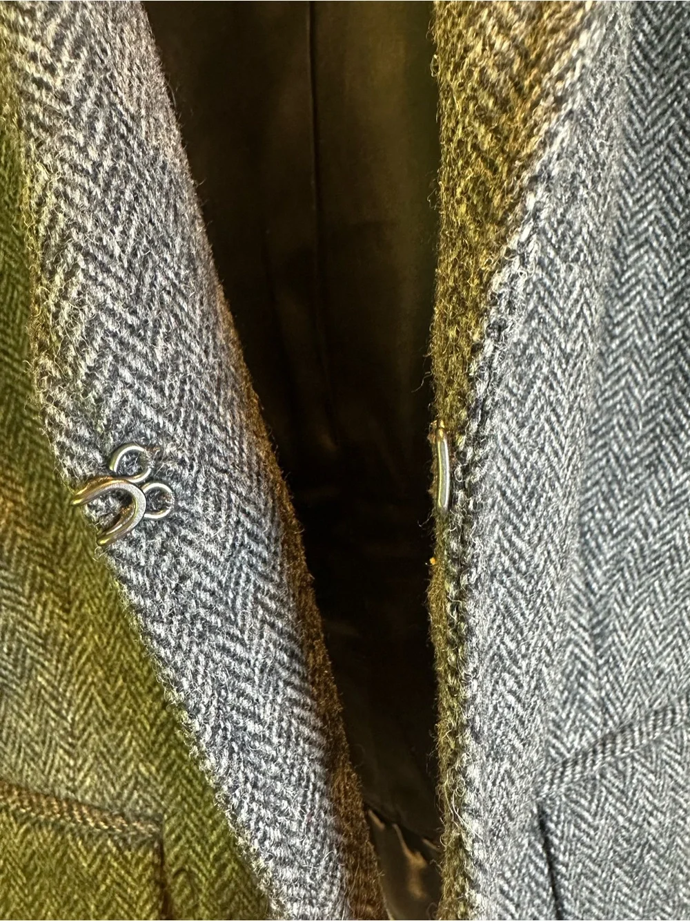 J. Crew Gray Herringbone tweed Wool  Women's Blazer fall collegiate prep